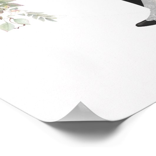 Welkom Afrikaanse Amerikaanse bride en Groom Weddi Poster (Hoek)