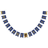 Welkom Afrikaanse Prince| Royal Blue & Gold Glitte Vlaggetjes (Alle)
