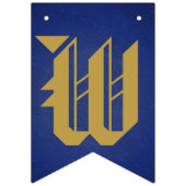 Welkom Afrikaanse Prince| Royal Blue & Gold Glitte Vlaggetjes (Tweede vlag)