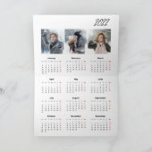 Welkom Agenda 2022 met foto's Feestdagen Kaart (Binnen)