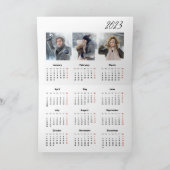 Welkom Agenda 2023 met foto's Feestdagen Kaart (Binnen)