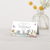 Welkom |  Alice in Wonderland Fairytale Plaatskaartje (Achterkant)