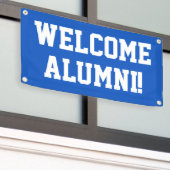 Welkom Alumni Banner (Buitenkant Gebouw)