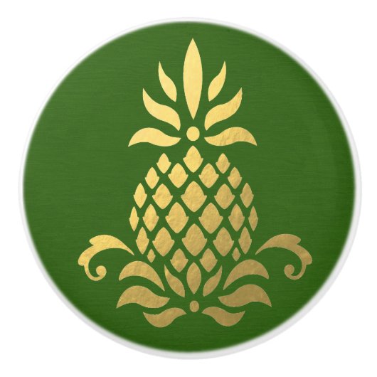 Welkom ananas lade trekt - SRF Keramische Knop (Voorkant)