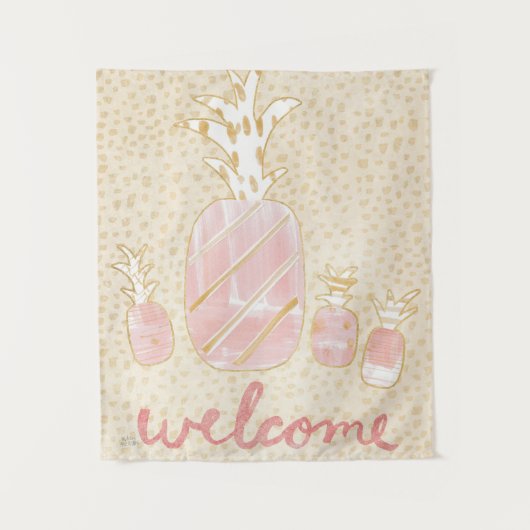 Welkom ananas wandkleed (Voorkant)