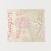 Welkom ananas wandkleed (Voorkant (horizontaal))