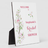 Welkom Appelbloesem Bruiloft Feest Persoonlijk  Fotoplaat (Zijkant)