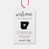 Welkom Arkansas Wedding Cadeaulabel (Voorkant)