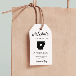 Welkom Arkansas Wedding Cadeaulabel
