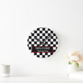 Welkom auto-racerventilatoren ronde klok (Huis)