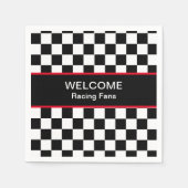 Welkom auto-racerventilatoren servet (Voorkant)
