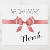 Welkom Baaaby Little Lamb Shower Celebrate Party Sparkling Wijnetiket (Enkel label)