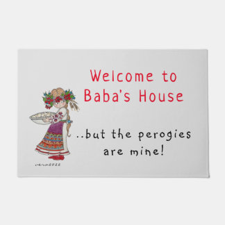Welkom Baba Ukraine Perogies Pyrohy Varenyky Deurmat