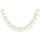 Welkom Babee Bumblebee Honey Baby shower Sprinkle Vlaggetjes (Alle)