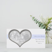 Welkom Baby Aankondiging (Staand voorkant)