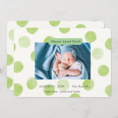 Welkom Baby Aankondiging (Voorkant / Achterkant)