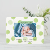 Welkom Baby Aankondiging (Staand voorkant)