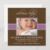 Welkom Baby! Aankondiging van de geboorte van Paar (Voorkant / Achterkant)