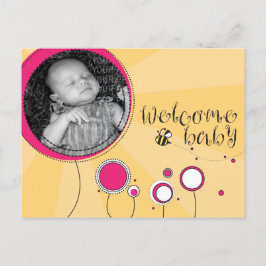 Welkom Baby Aankondigingskaart