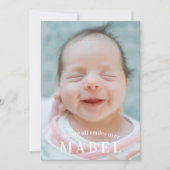 Welkom Baby Alle Smiles Foto Collage Geboorte Aankondiging (Voorkant)