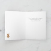 Welkom Baby Beer Boho Gefeliciteerd Kaart (Binnen)