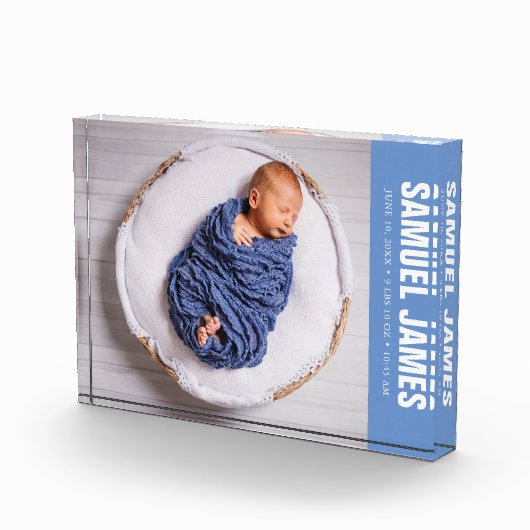 Welkom, baby Blue Fotoblokken (Rechts)