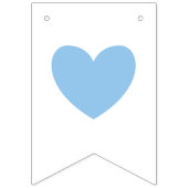 Welkom Baby Blue Stripe Boy Baby shower Sprinkle Vlaggetjes (Tweede vlag)