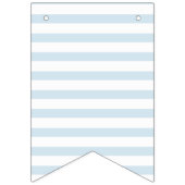 Welkom Baby Blue Stripe Boy Baby shower Sprinkle Vlaggetjes (Eerste vlag)