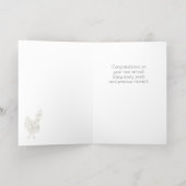 Welkom Baby Boho Folie Gefeliciteerd Kaart (Binnenlaag)