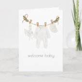 Welkom Baby Boho Gefeliciteerd Kaart (Voorkant)