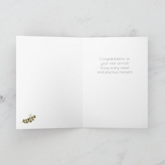 Welkom Baby Boho Gefeliciteerd Kaart (Binnen)