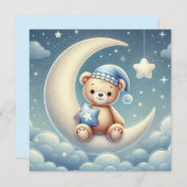 Welkom Baby Boy Aankondiging (Voorkant / Achterkant)