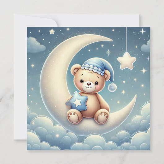 Welkom Baby Boy Aankondiging (Voorkant)