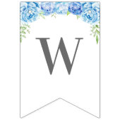 Welkom Baby Boy Blue Olifant Douche Sprinkle Vlaggetjes (Derde vlag)