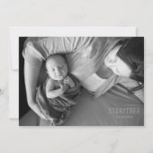 Welkom baby boy Boy Birth Aankondiging (Achterkant)