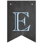 Welkom Baby Boy Chalkboard Look Vlaggetjes (Tweede vlag)