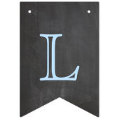 Welkom Baby Boy Chalkboard Look Vlaggetjes (Derde vlag)