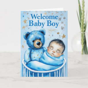 Welkom Baby Boy Kaart