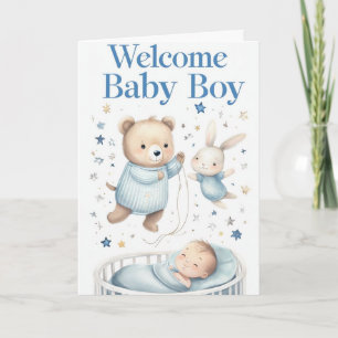 Welkom Baby Boy Kaart