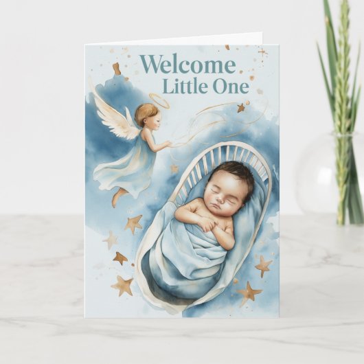 Welkom Baby Boy Kaart (Voorkant)