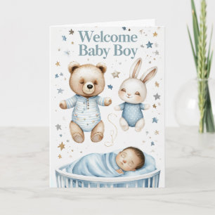 Welkom Baby Boy Kaart