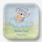 Welkom Baby Boy Paper Bord (Voorkant)