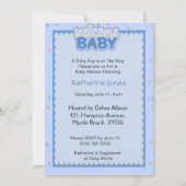Welkom Baby Boy Shower Uitnodiging (Voorkant)