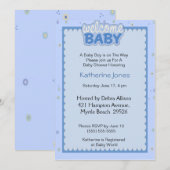 Welkom Baby Boy Shower Uitnodiging (Voorkant / Achterkant)