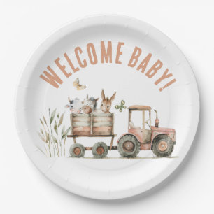 Welkom Baby Country Farm Bloem Papier Bord