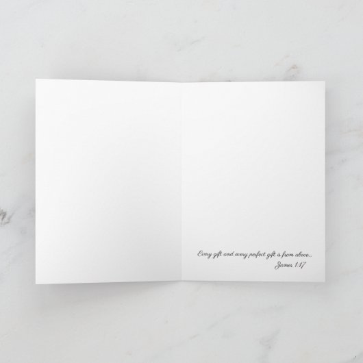 Welkom Baby Doop Gezegende Maagd Maria Katholiek Kaart (Binnen)