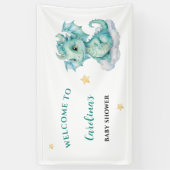 Welkom Baby Draak Spandoek (Verticaal)