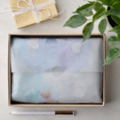 Welkom Baby Dreamy Waterverf vis familie harten Tissuepapier (Geschenk)