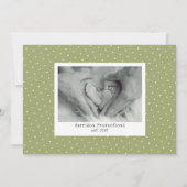 Welkom Baby Foto Collage Birth kondiging Aankondiging (Achterkant)