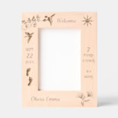 Welkom Baby Foto Gegraveerde Lijstjes (Voorkant)
